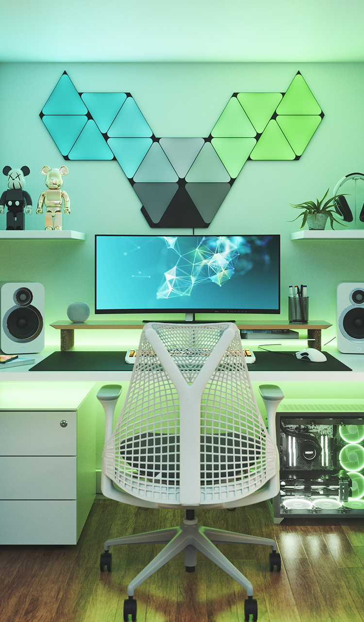 Nanoleaf Black Triangles Hero