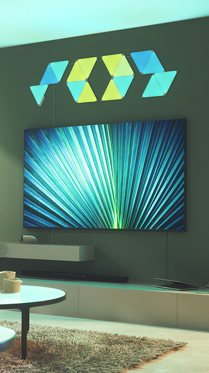 Nanoleaf Triangles Hero